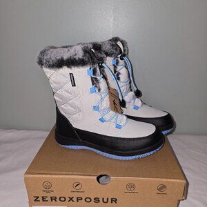 ZeroXposur Snow Princess WP Boot, Nimbus, Girls Size 3Y, New in Box